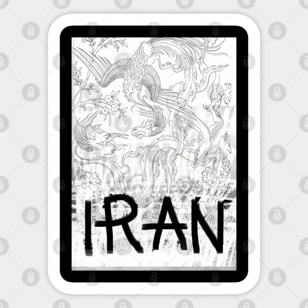 iran diaspora, mahsa amini, iran, iran revolution, iran protests, mahsa-amini Sticker by Hadigheh-art